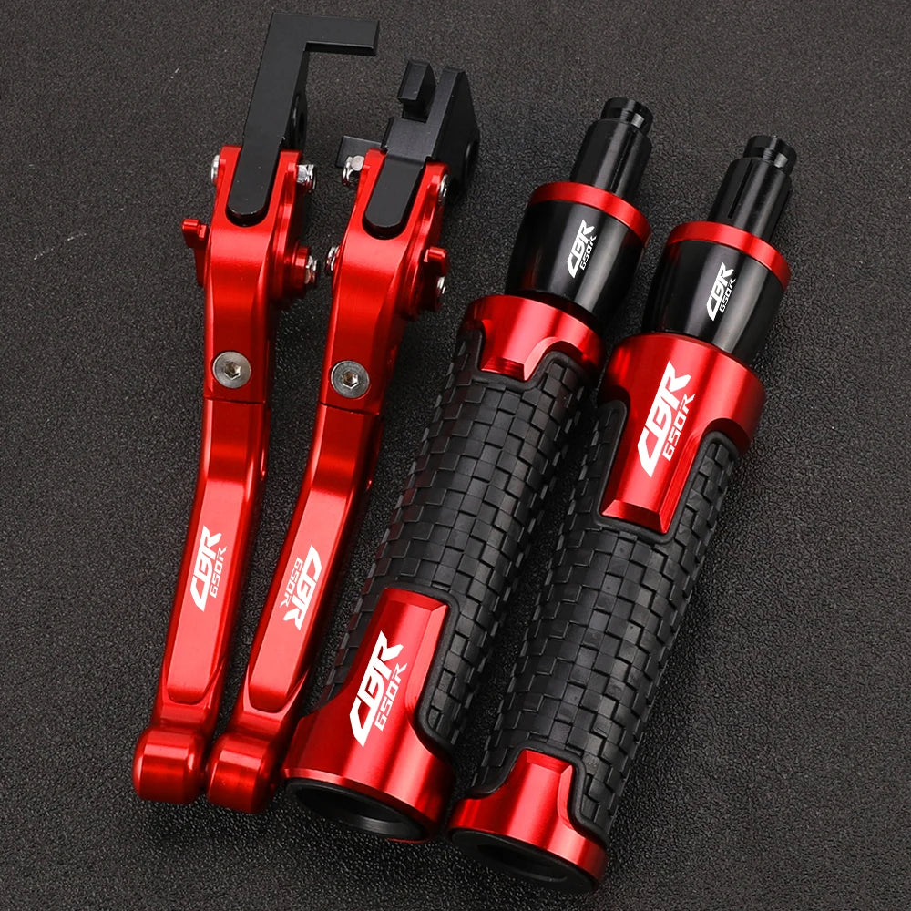 Honda CBR650R Adjustable Brake & Clutch Levers + Grips Set (2018–2025)