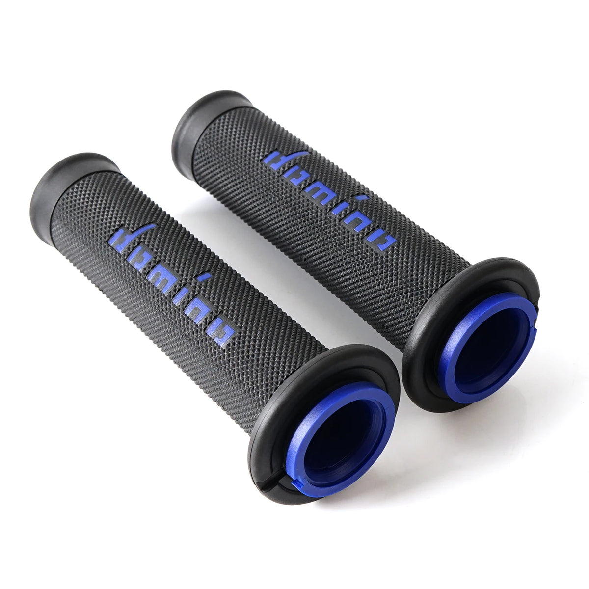Universal Motorcycle Handlebar Grips – Domino Style Soft Rubber (22mm / 24mm)