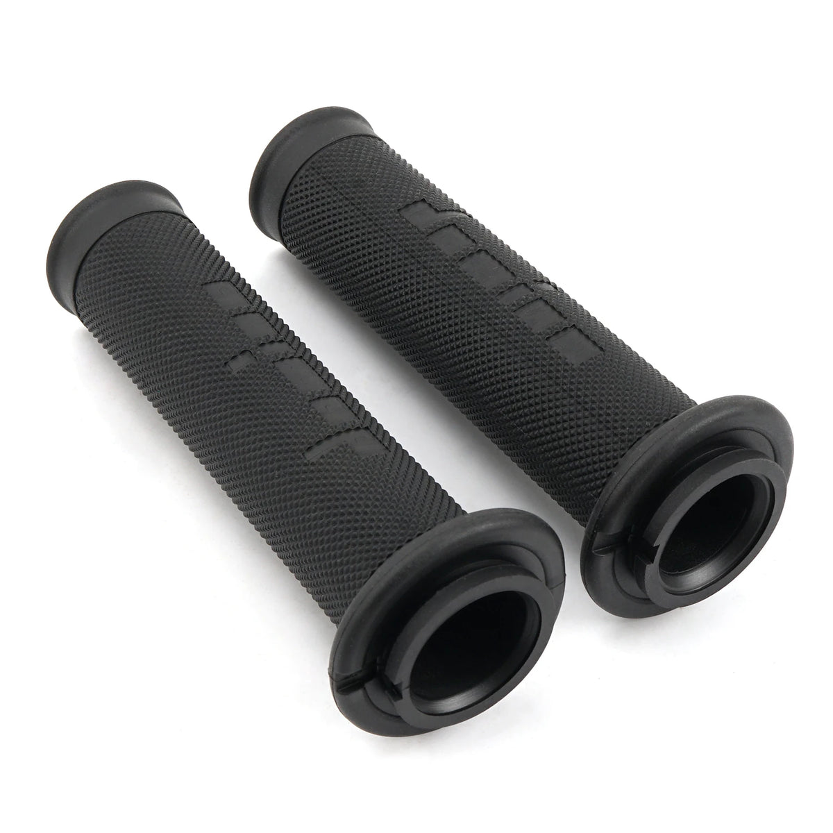 Universal Motorcycle Handlebar Grips – Domino Style Soft Rubber (22mm / 24mm)