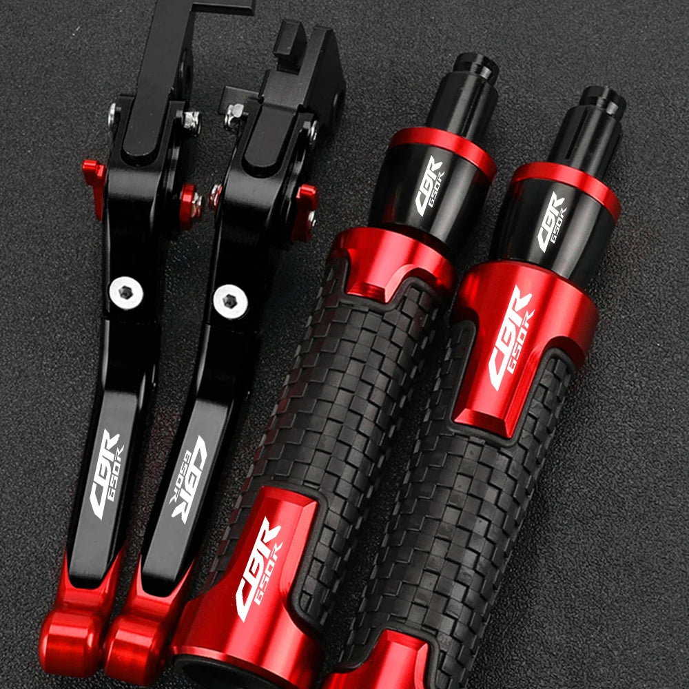 Honda CBR650R Adjustable Brake & Clutch Levers + Grips Set (2018–2025)