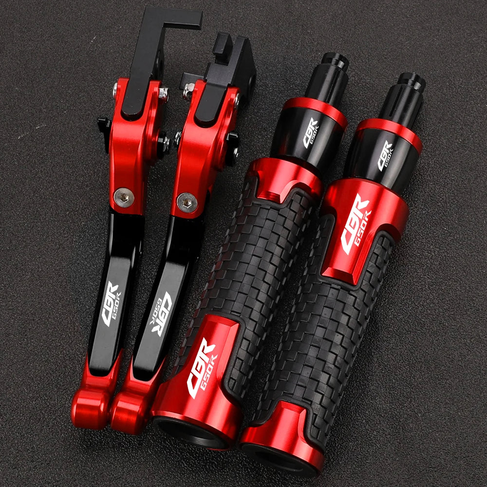 Honda CBR650R Adjustable Brake & Clutch Levers + Grips Set (2018–2025)