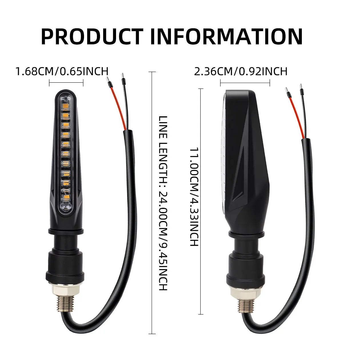 Premium Sequential LED Turn Signals (2-Pack)