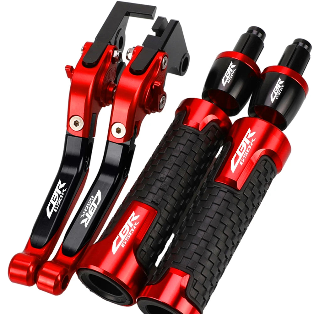 Honda CBR650R Adjustable Brake & Clutch Levers + Grips Set (2018–2025)