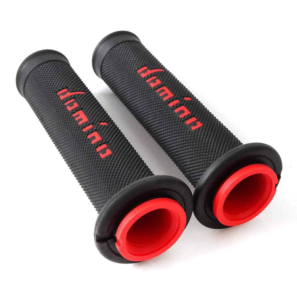 Universal Motorcycle Handlebar Grips – Domino Style Soft Rubber (22mm / 24mm)
